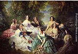 The Empress Eugenie Surrounded by her Ladies in Waiting by Franz Xavier Winterhalter